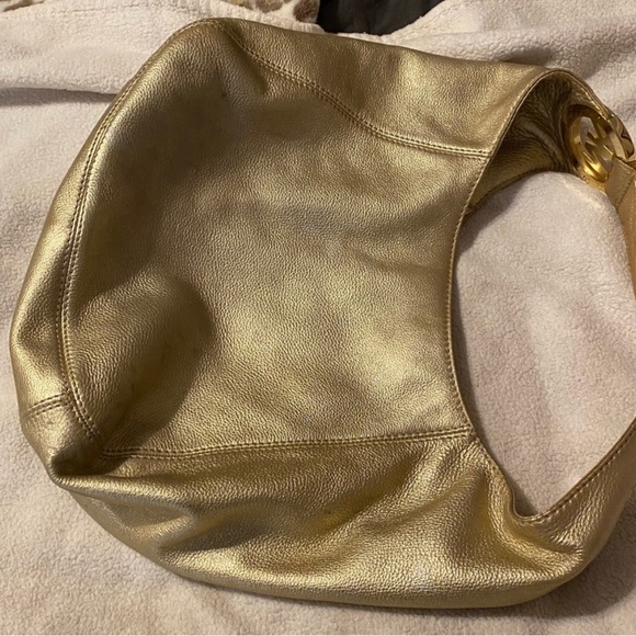 GOLD michael Kors hobo bag - Picture 3 of 10